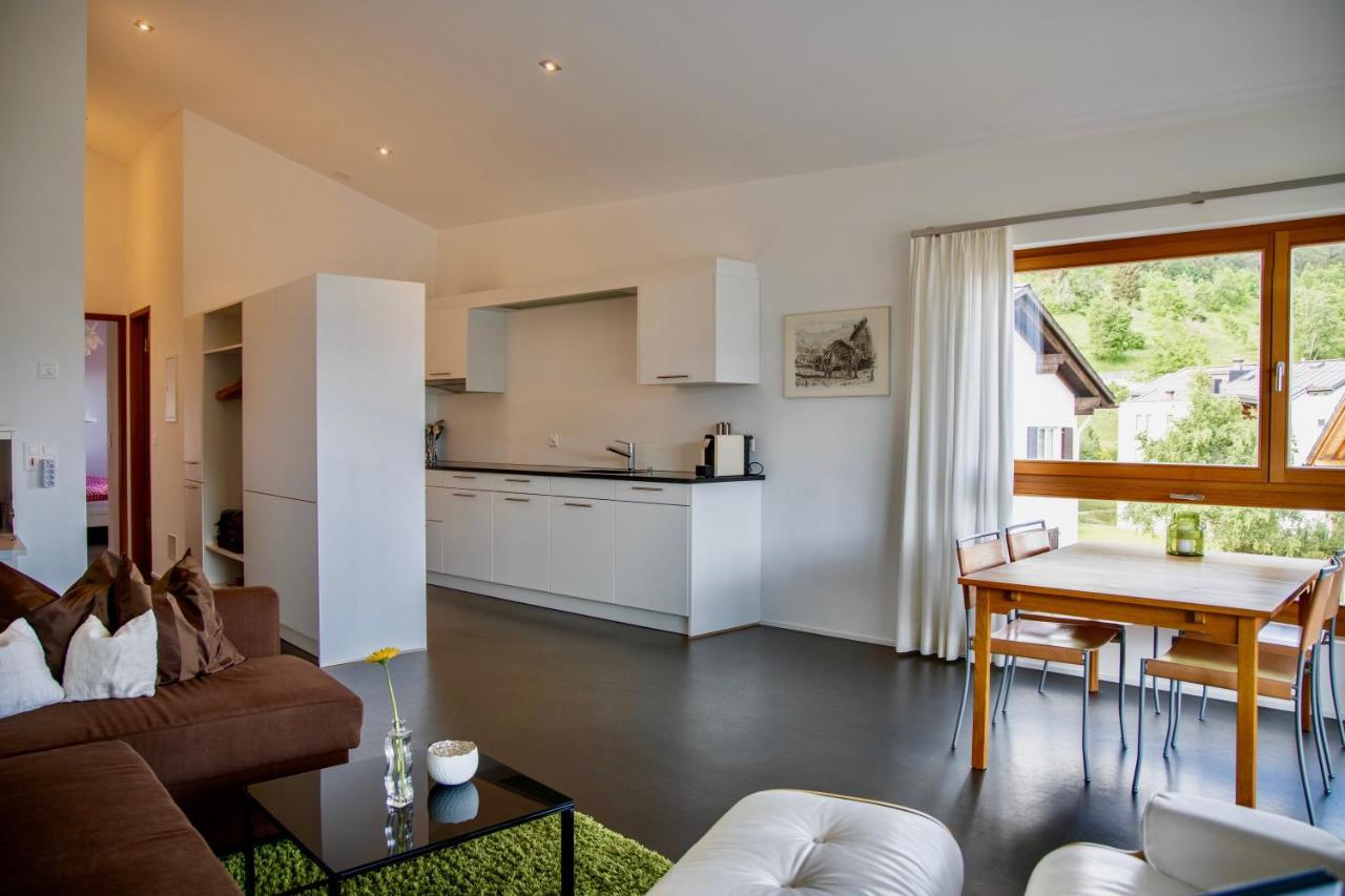 Ferienwohnung Crap Ner Flims Esterno foto