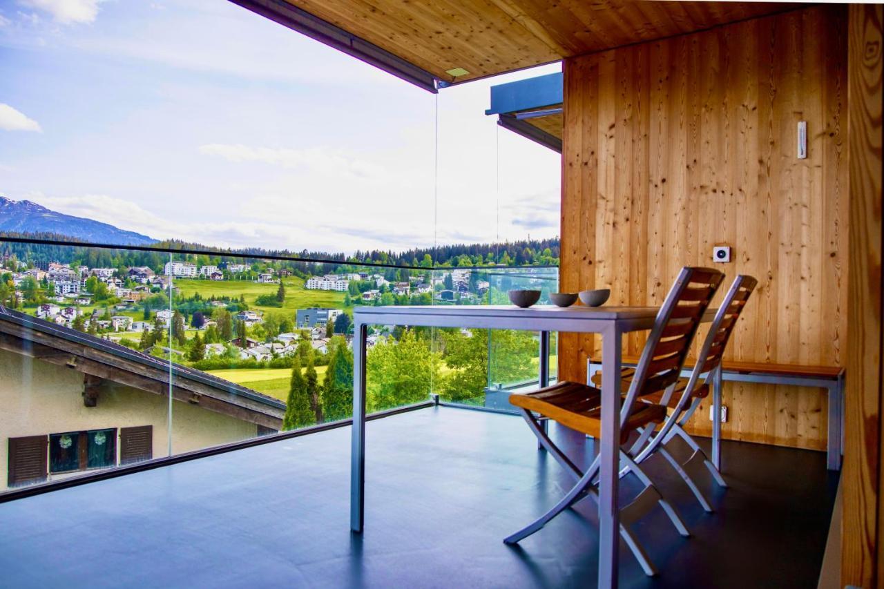 Ferienwohnung Crap Ner Flims Esterno foto