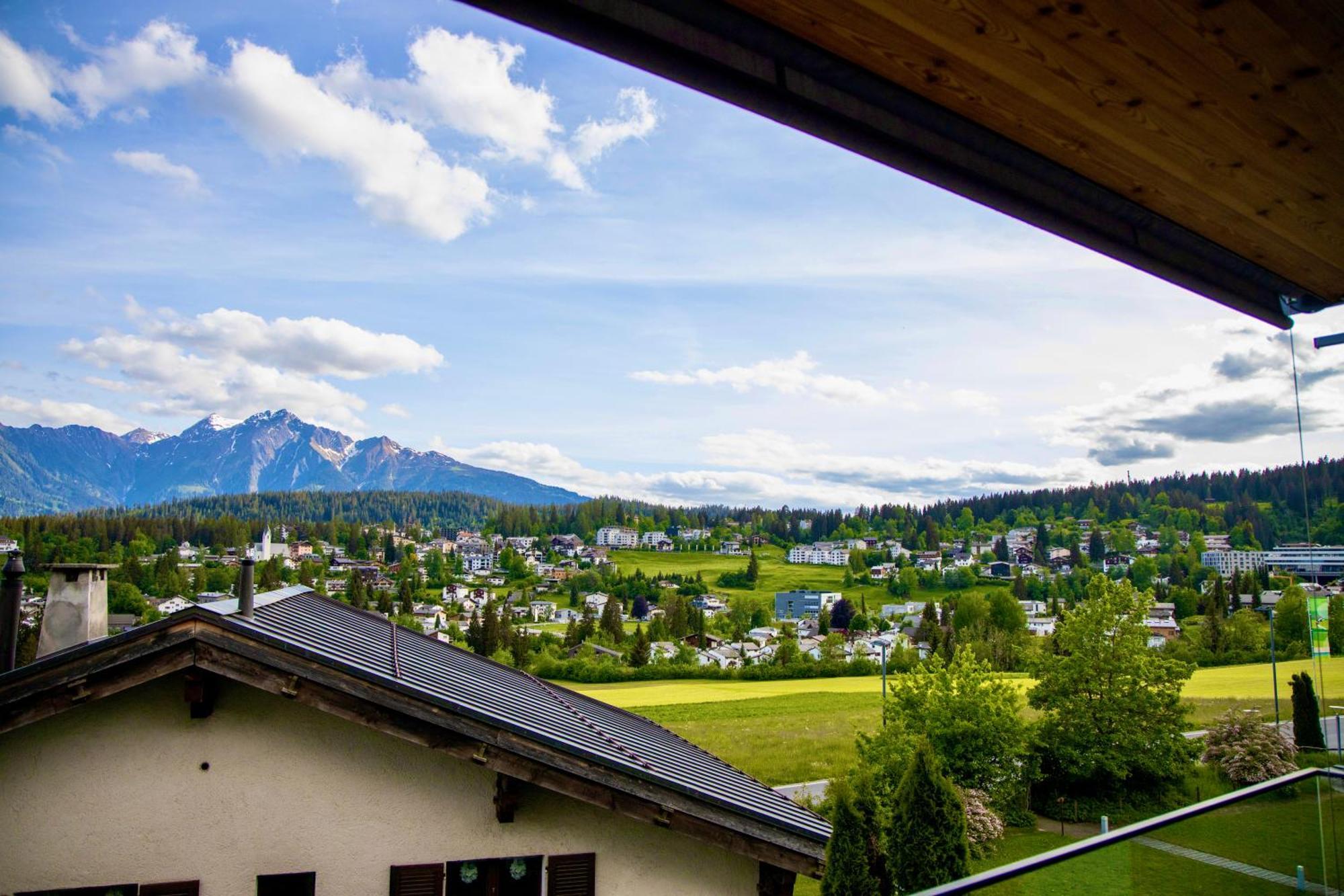 Ferienwohnung Crap Ner Flims Esterno foto